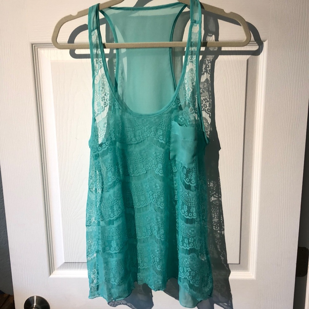 Sheer cute racerback